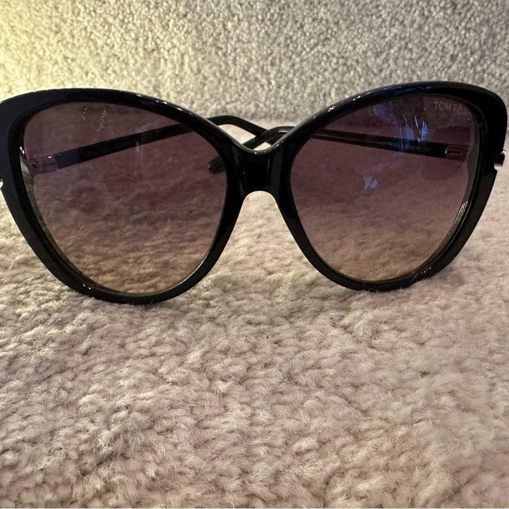 Tom Ford Black Sunglasses with Dark Tint